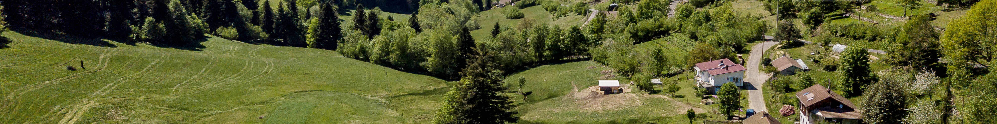 ferme vue du ciel